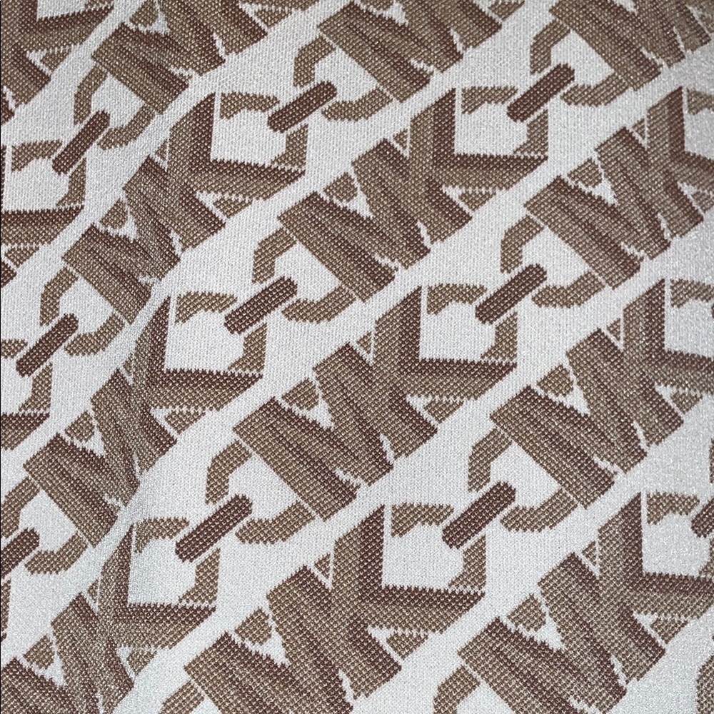 Michael Kors Tan and White Halter Sheath Dress - Picture 5 of 9